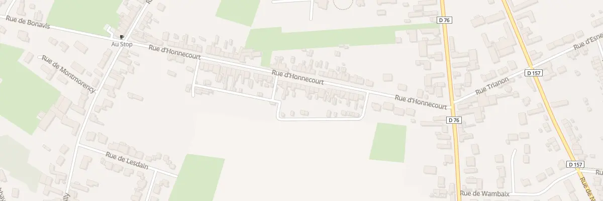 Plan du 60 Rue d’Honnecourt à Cambrai