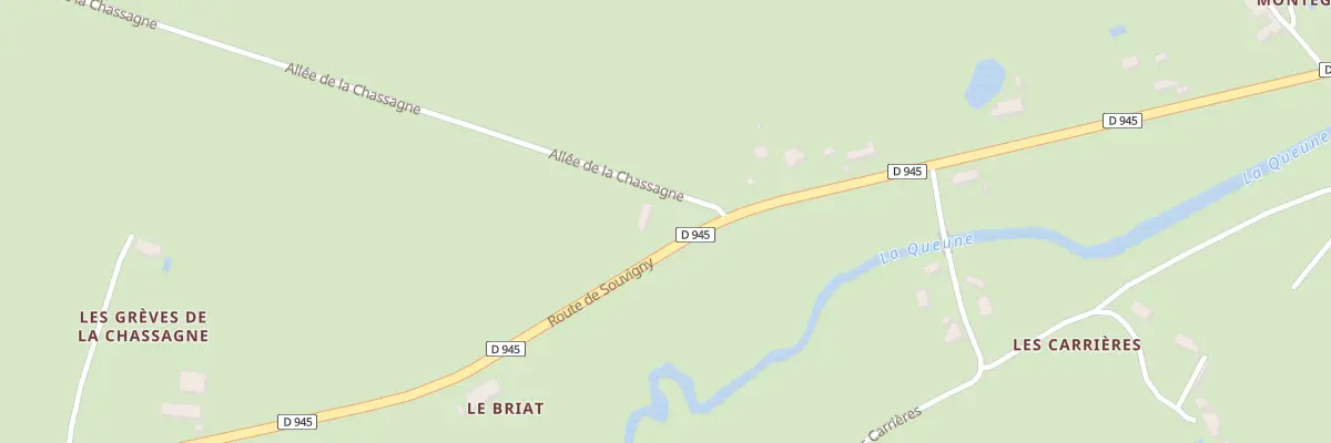 Plan du 76 Rte de Souvigny à Coulandon
