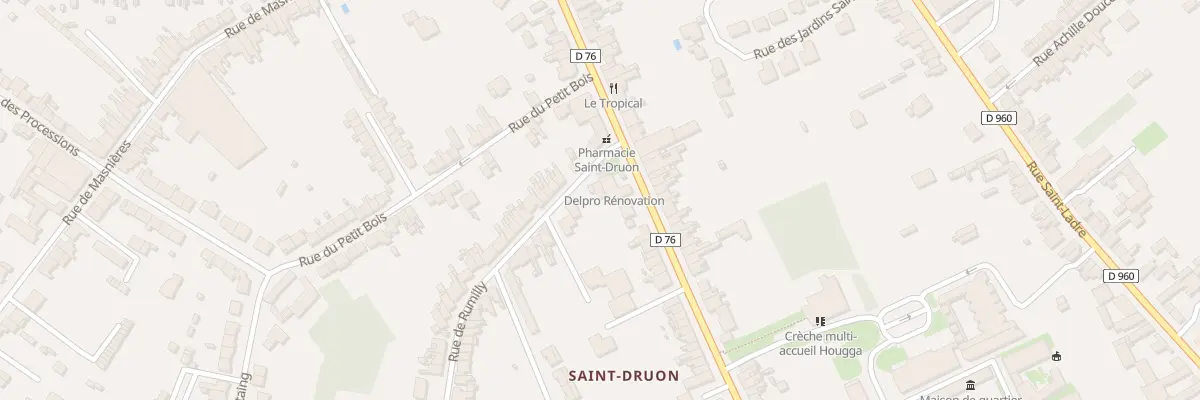 Plan du 25 Rue de Rumilly à Cambrai