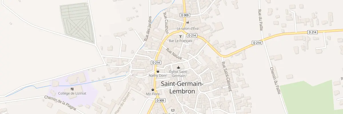 Plan du 6 Rue Neuve à Saint-Germain-Lembron