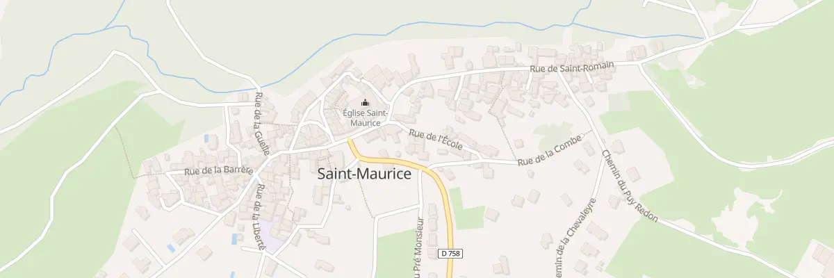 Plan du 6 Rue de l’Ecole à Saint-Maurice