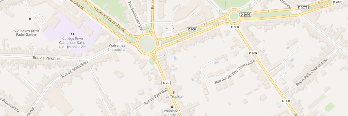 Plan du 4 Rue de Caudry à Cambrai