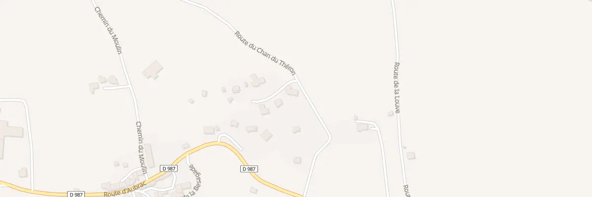 Plan du 438 Rte du Chan du Théron à Peyre en Aubrac