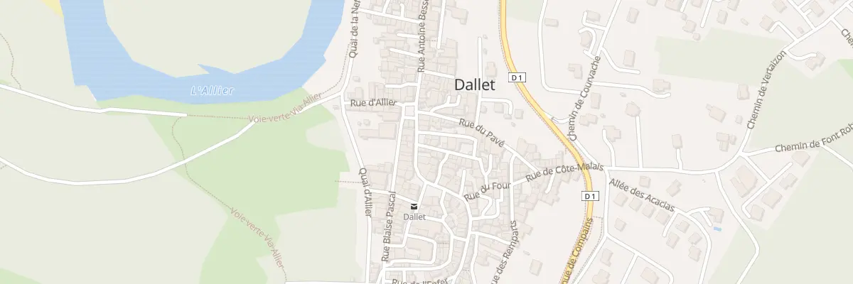 Plan du 1 Rue des Nobles à Mur-sur-Allier