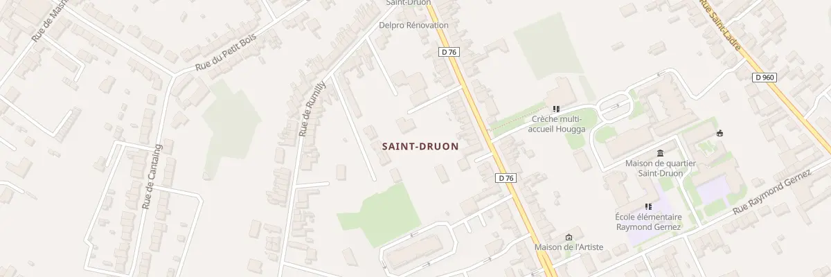 Plan du 40 Rue Saint-druon à Cambrai