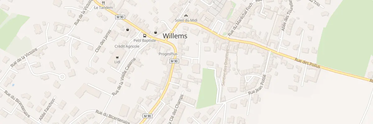 Plan du 3 Rue de la République à Willems