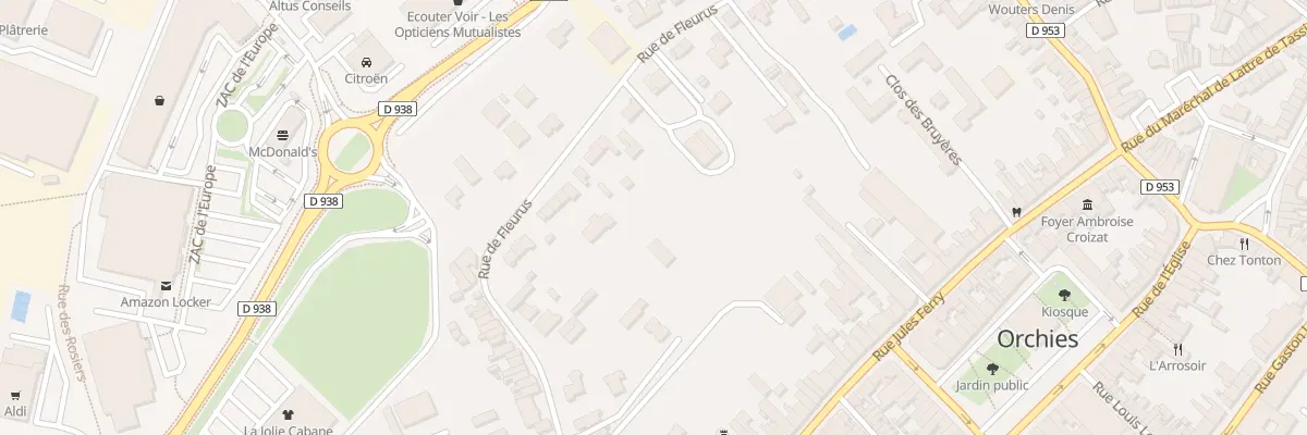 Plan du 32 Rue de Fleurus à Orchies