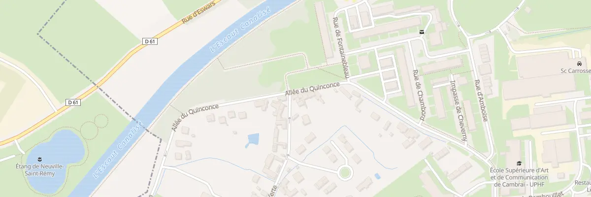 Plan du 798 Grande Rue Verte à Cambrai
