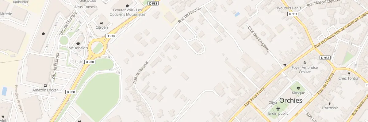 Plan du 34 Rue de Fleurus à Orchies