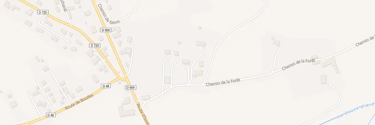 Plan du 3B Che de la Forêt à Saint-Germain-Lembron