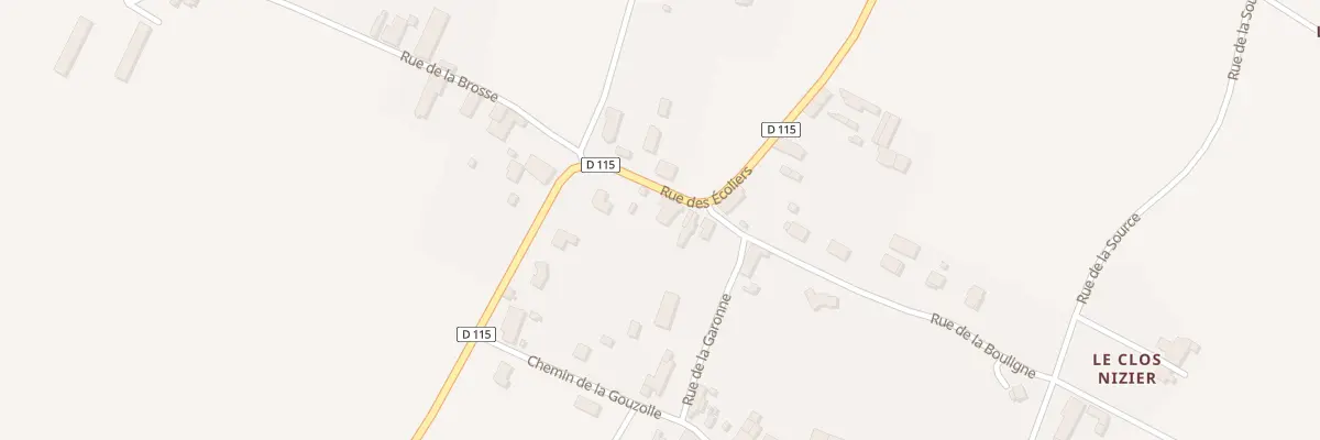 Plan du 95 Rue des Ecoliers à Louchy-Montfand