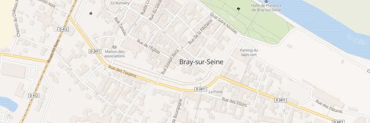 Plan du 9 Rue de la Paix à Bray-sur-Seine