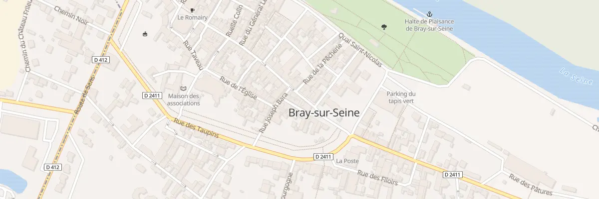 Plan du 7 Rue Grande à Bray-sur-Seine