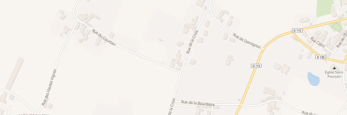Plan du 5 Rue de la Croix à Louchy-Montfand