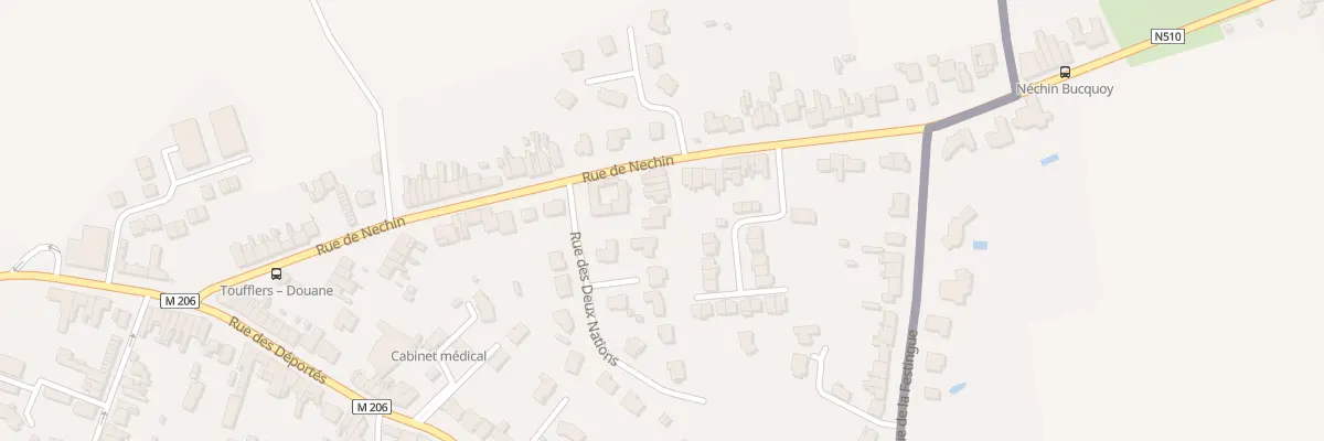 Plan du 64 Rue de Nechin à Toufflers