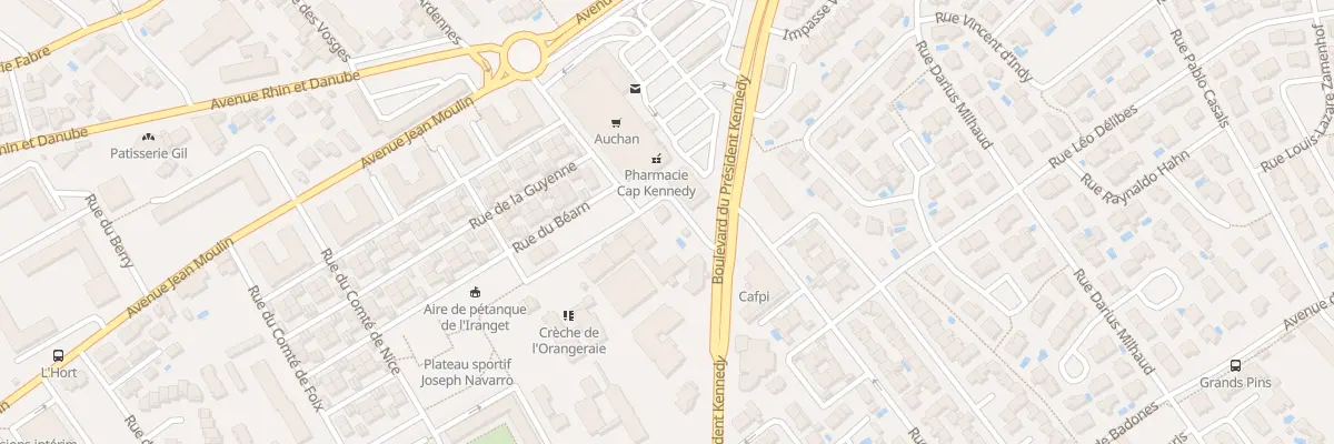 Plan du 31 Bd Président Kennedy à Béziers