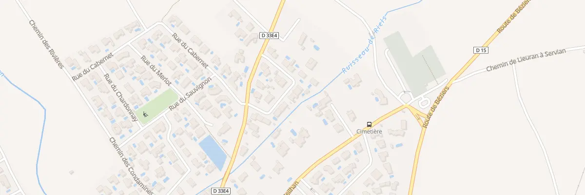 Plan du 8 Rue du Rec de Riels à Lieuran-lès-Béziers