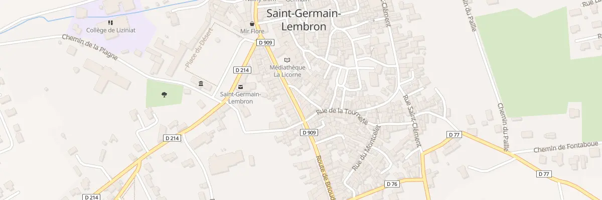 Plan du 23 Rte de Brioude à Saint-Germain-Lembron