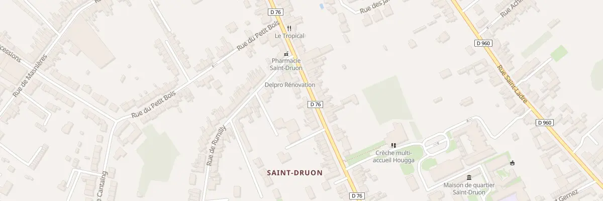 Plan du 30 Rue Saint-druon à Cambrai