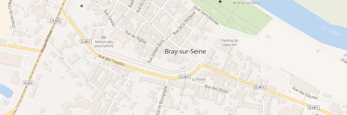 Plan du 7 Rue de la Paix à Bray-sur-Seine