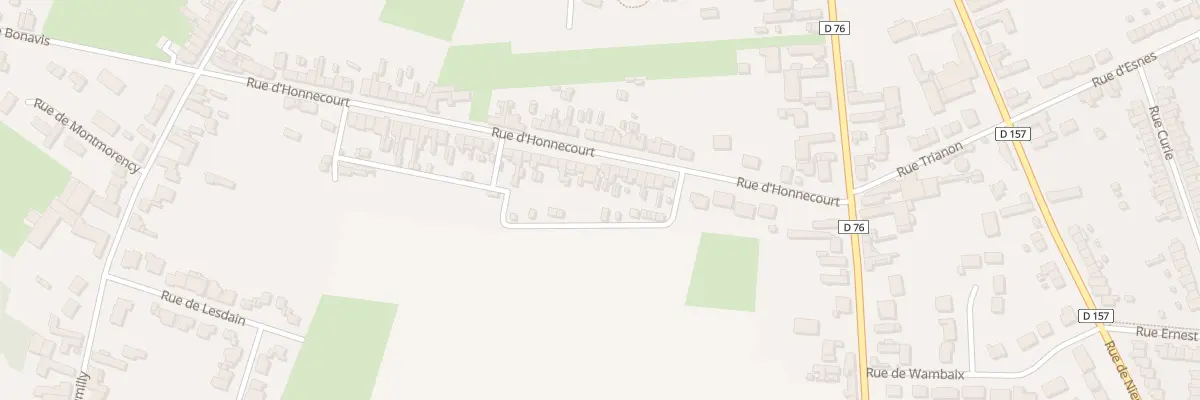 Plan du 70 Rue d’Honnecourt à Cambrai