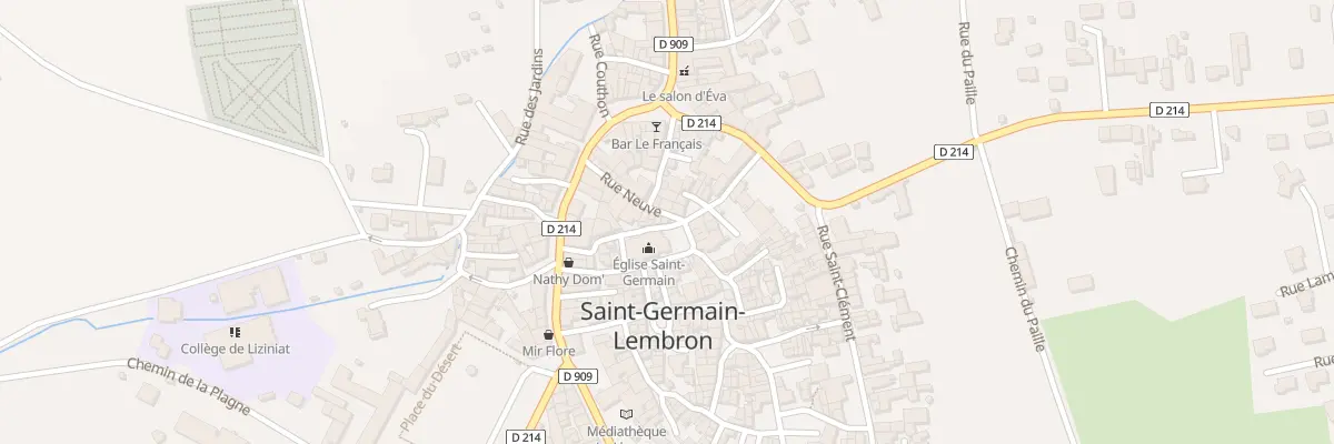 Plan du 14 Rue Neuve à Saint-Germain-Lembron