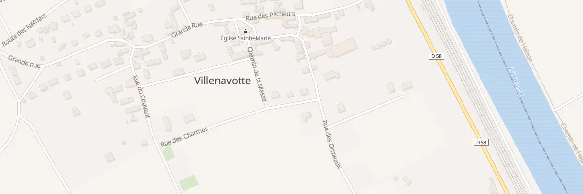 Plan du 2 Rue des Charmes à Villenavotte