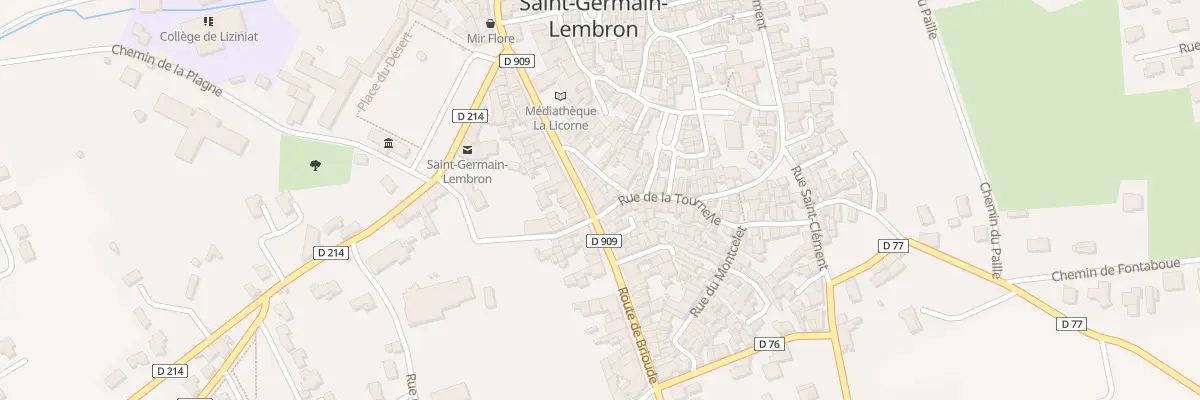 Plan du 1 Rue de la Tournelle à Saint-Germain-Lembron