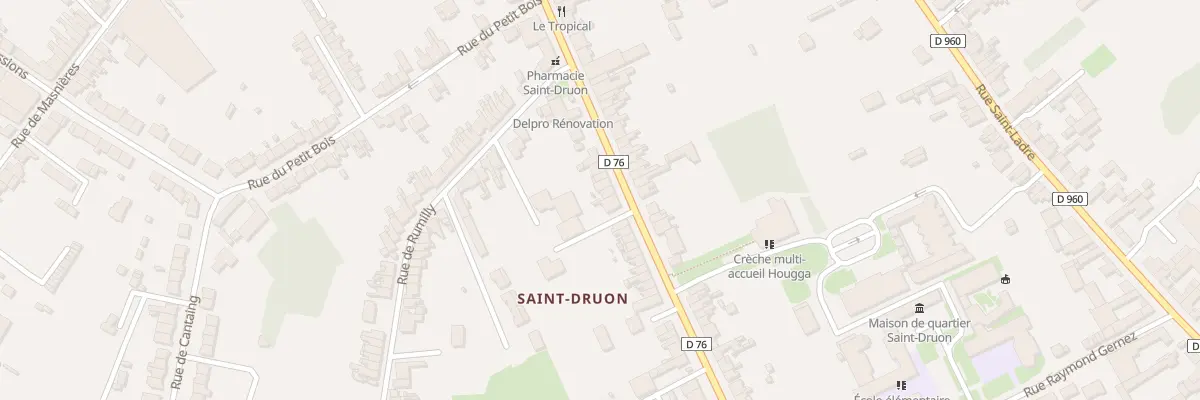 Plan du 36 Rue Saint-druon à Cambrai