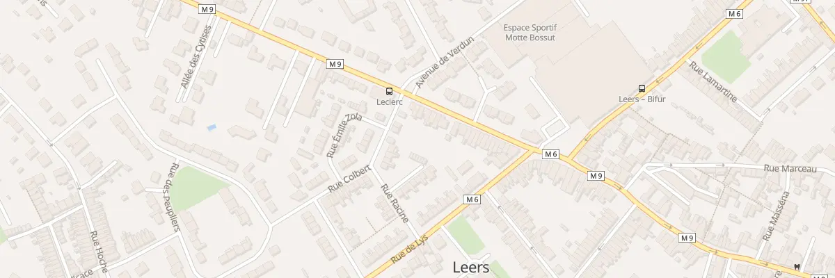 Plan du 33 Rue du Mal Leclerc à Leers