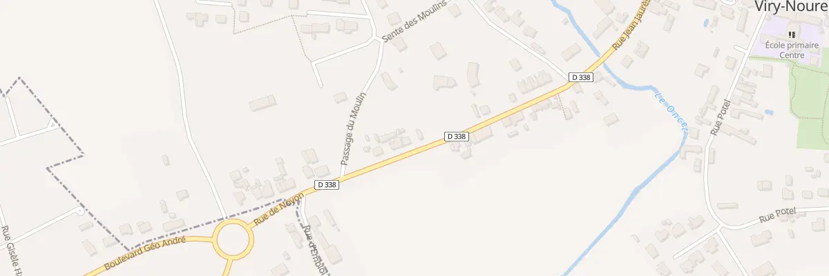 Plan du 20 Rue Jean Jaurès à Viry-Noureuil