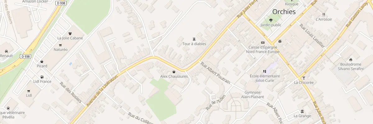 Plan du 96 Rue Jules Ferry à Orchies