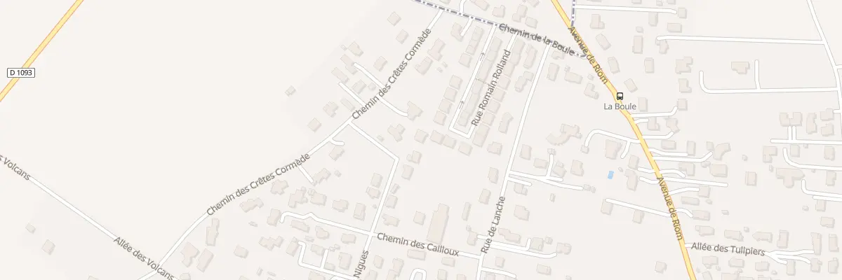 Plan du 20 Rue Romain Rolland à Pont-du-Château