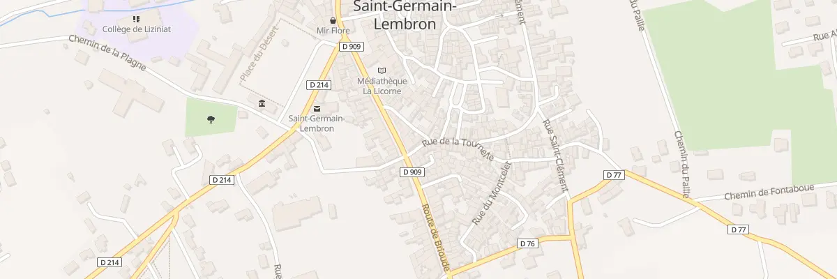 Plan du 3 Rue de la Tournelle à Saint-Germain-Lembron
