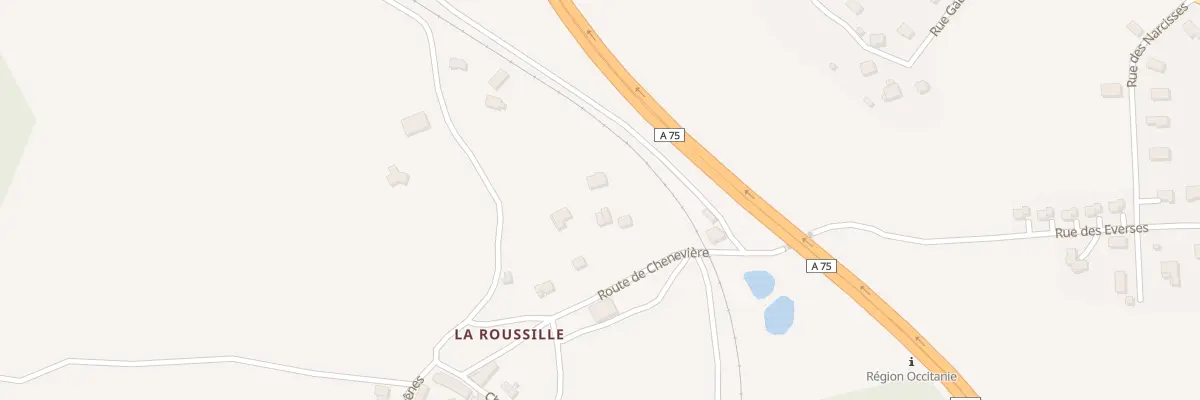 Plan du 104 Rte de Cheneviere-La Roussille à Albaret-Sainte-Marie