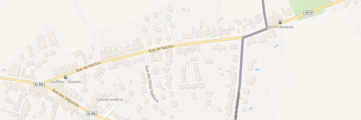 Plan du 76 Rue de Nechin à Toufflers