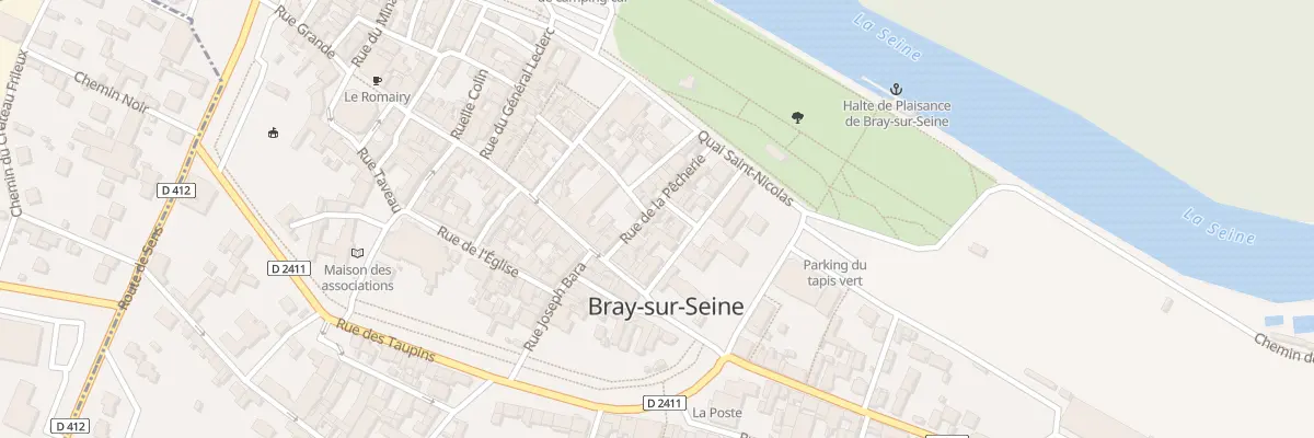 Plan du 7 Rue de la Pécherie à Bray-sur-Seine