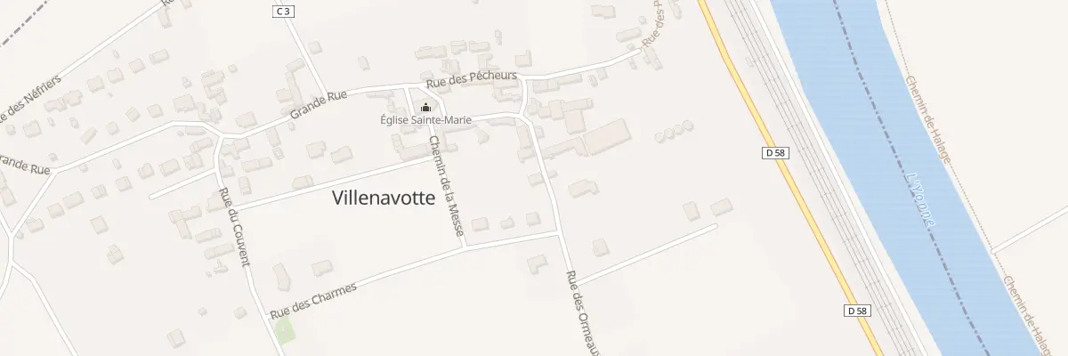Plan du 4 Rue des Ormeaux à Villenavotte