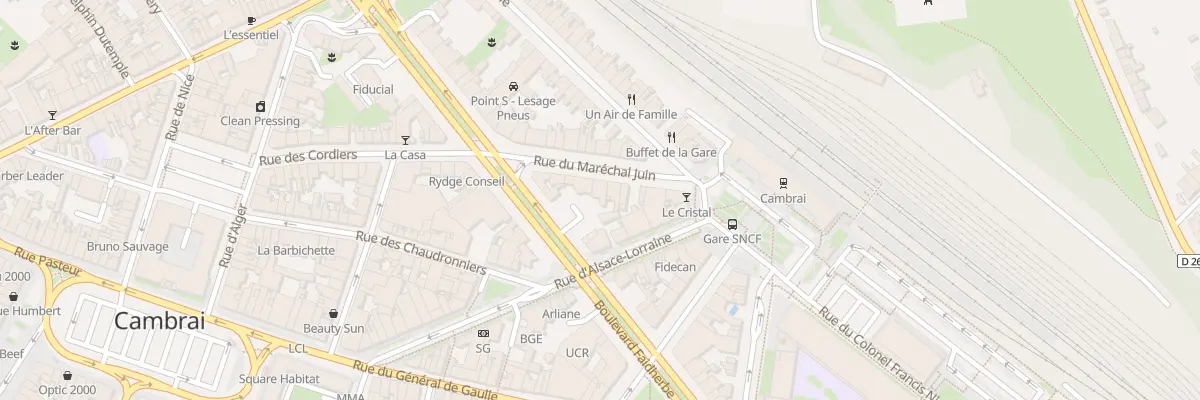 Plan du 6 Rue du Mal Juin à Cambrai