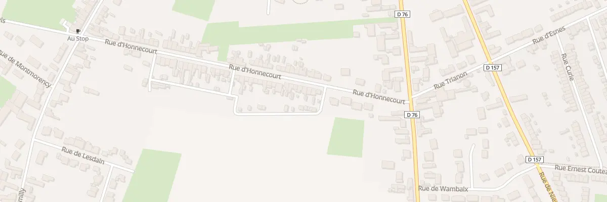 Plan du 78 Rue d’Honnecourt à Cambrai