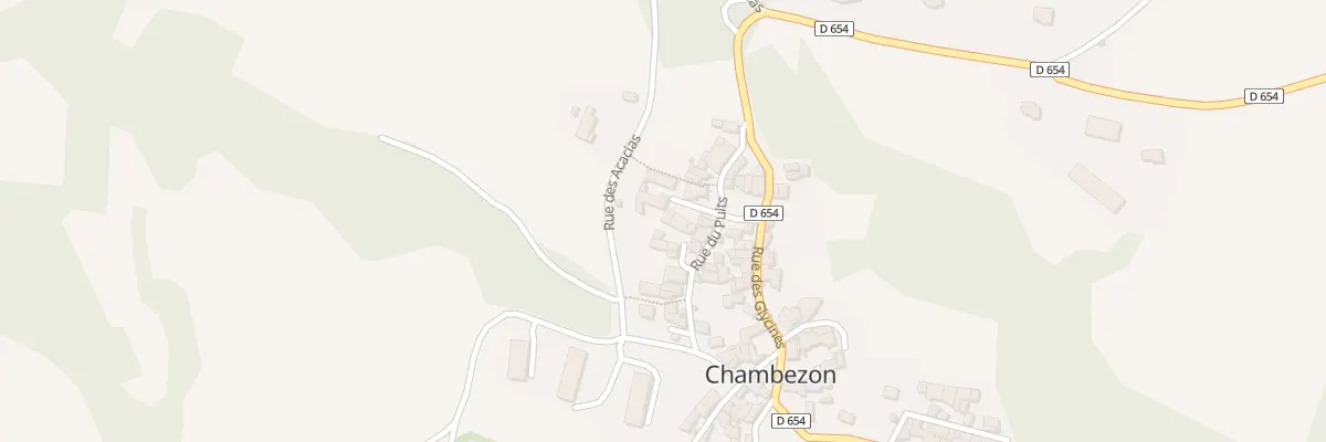 Plan du 3 Rue du Prieuré à Chambezon