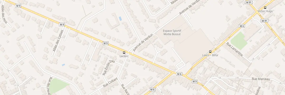 Plan du 61 Av de Verdun à Leers