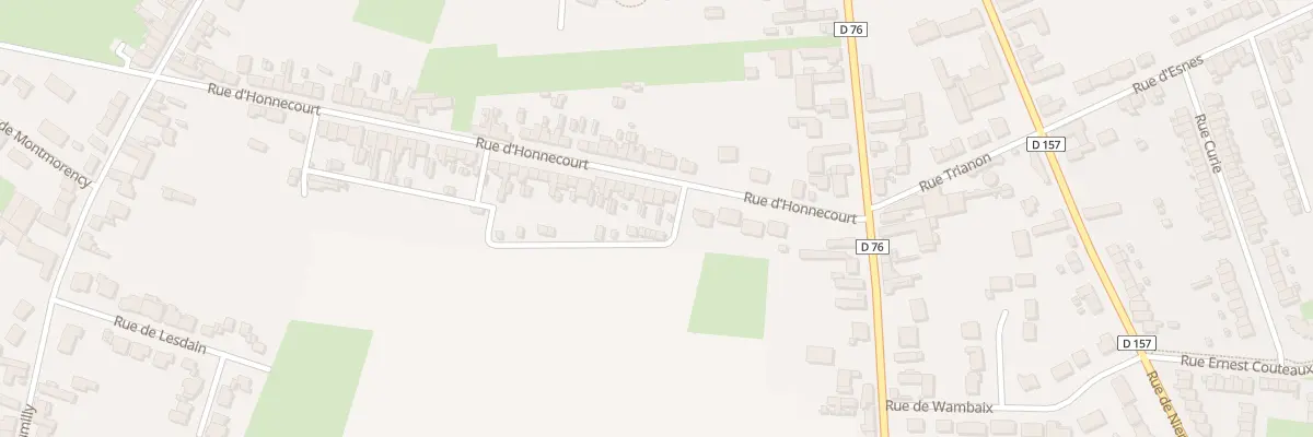 Plan du 82 Rue d’Honnecourt à Cambrai