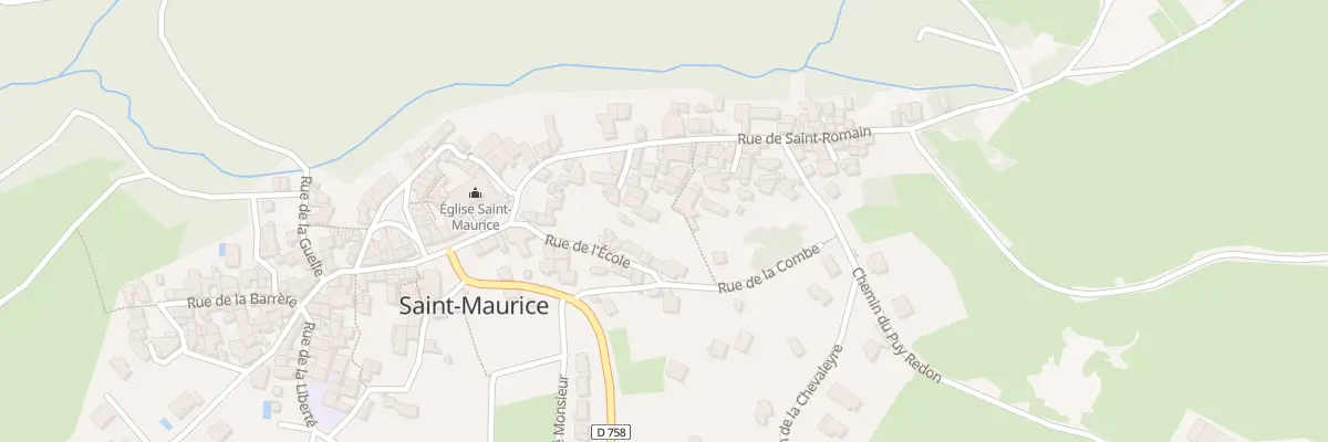 Plan du 12 Ptr Petite Rue de l’Ecole à Saint-Maurice