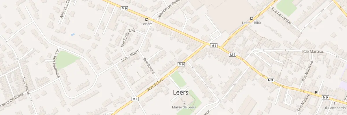 Plan du 8 Rue de Lys à Leers
