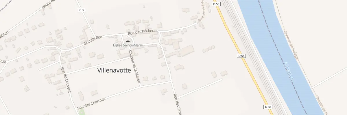 Plan du 5 Rue des Ormeaux à Villenavotte