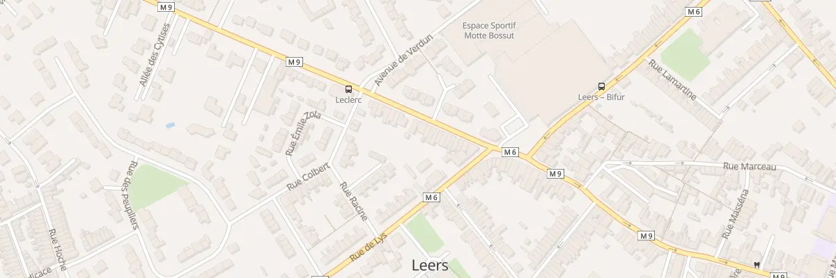 Plan du 21 Rue du Mal Leclerc à Leers