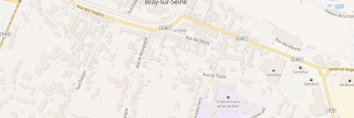 Plan du 220 Rue du Tripot à Bray-sur-Seine