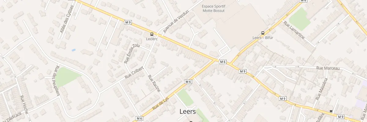 Plan du 19 Rue du Mal Leclerc à Leers