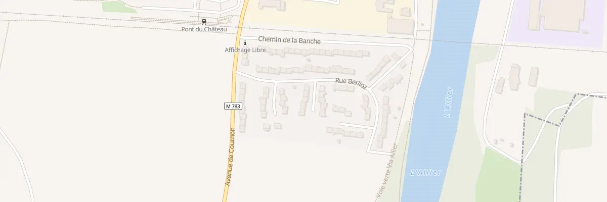 Plan du 28 All Berlioz à Pont-du-Château